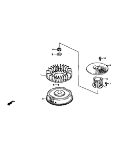 Gxv670 Flywheel Diagram and Parts List for M54-HN 53BB5ETW750-24-HP Cub Cadet Lawn Tractor